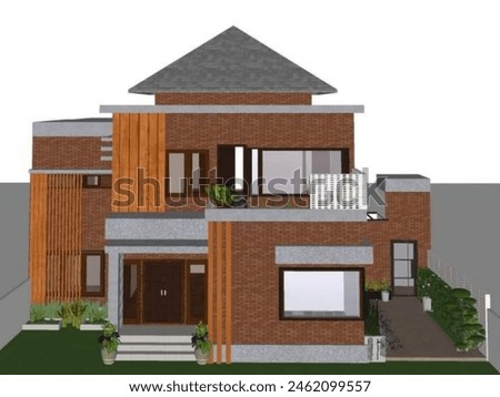 illustration of a beautiful luxury house