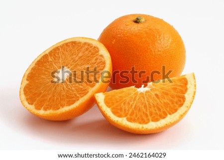 Japanese Citrus Fruit Called Beni Hassaku on White Background Royalty-Free Stock Photo #2462164029