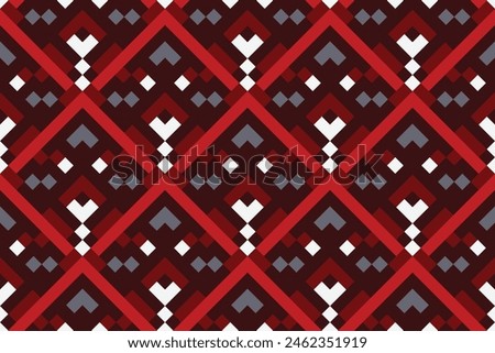 modern seamless pattern with red color