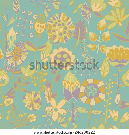 Flower pattern, seamless texture. Endless floral pattern. Can be used for wallpaper, pattern, backdrop, surface textures. Full color seamless floral background
