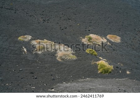 Landscape of Etna volcano, Sicily, Italy. Beautiful Travel photography.