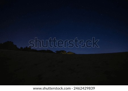 starry sky and Patara beach