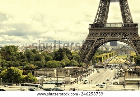 France background Eiffel tower