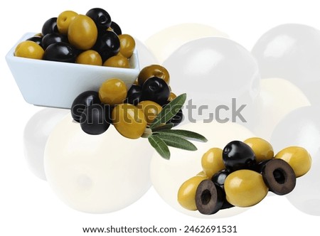 Mixed Black and Green Olives - Perfect for Gourmet Cooking and Snacking
