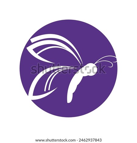 simple Butterfly logo template vector icon illustration