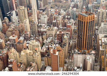 New York top view
