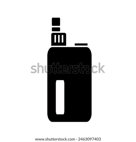 Electronic cigarette icon isolated on white background.