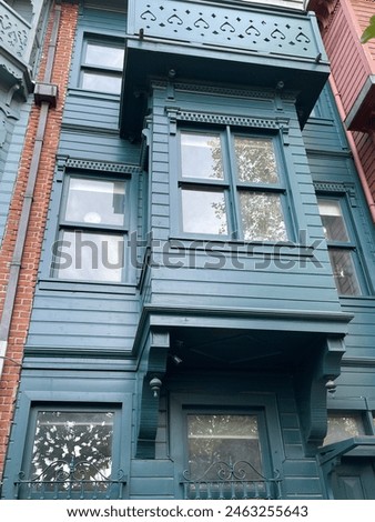 Blue wall in Istanbul, TR Royalty-Free Stock Photo #2463255643