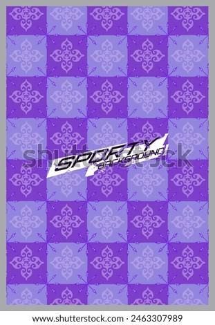 Soccer jersey design for sublimation. Abstract background with sport pattern.