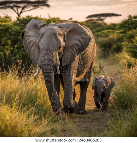 Amazing image of elephant in jungle