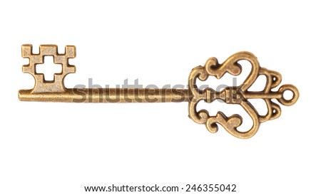 Vintage Key  Royalty-Free Stock Photo #246355042