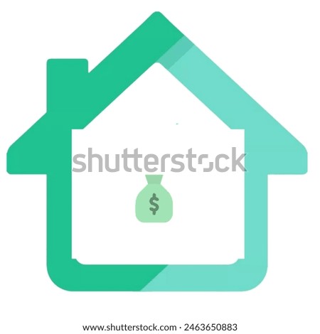 illustration of saving at home
