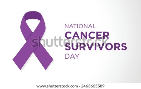 Vector illustration of National Cancer Survivors Day