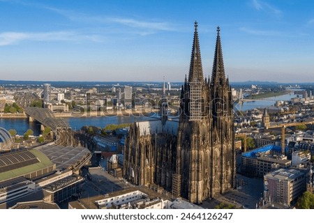 Explore the majestic beauty of the Cologne Cathedral with this stunning photograph. Located in Cologne, Germany, this iconic Gothic masterpiece stands as a testament to centuries of architectural.