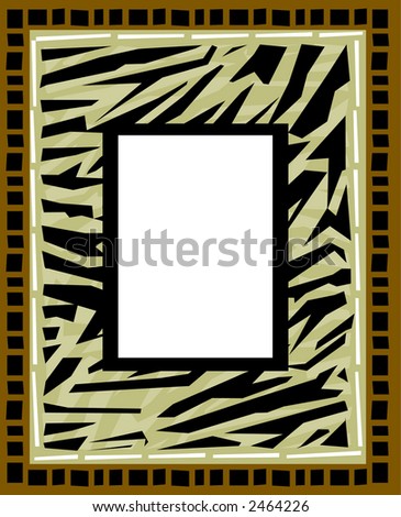 Jungle Zebra Frame