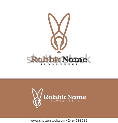Rabbit logo vector template, Creative Rabbit head logo design concepts