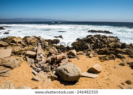 Coast of Chile of the Pacific Ocean