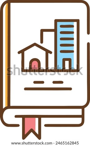 Book illustration vector image for education graphic design