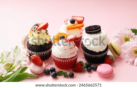red velvet cupcakes for dessert and gift