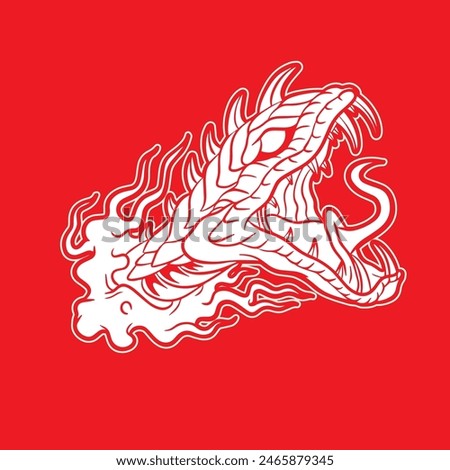 Viper Snake Mascot Logo Design Vector Illustration