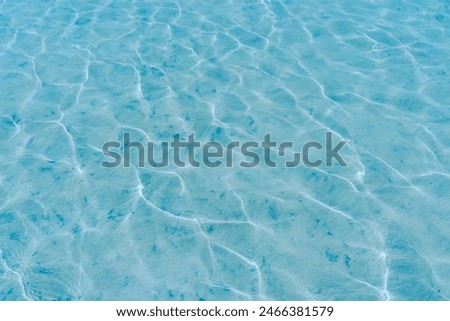Sun lights shadow in wavy water on abstract sand background, beautiful abstract spa concept banner of sea paradise island