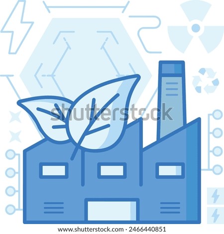 Plant illustration symbol with color vector image