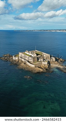 drone photo National Fort Saint-Malo France Europe