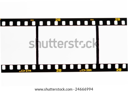 Blank images on a slide film