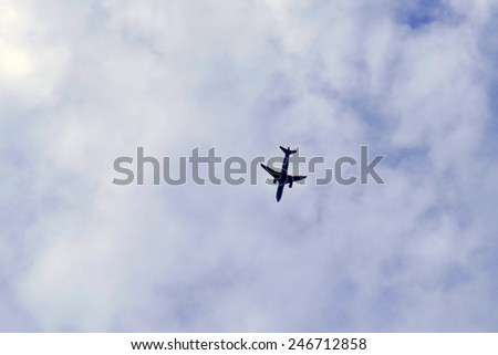 Sky with plane