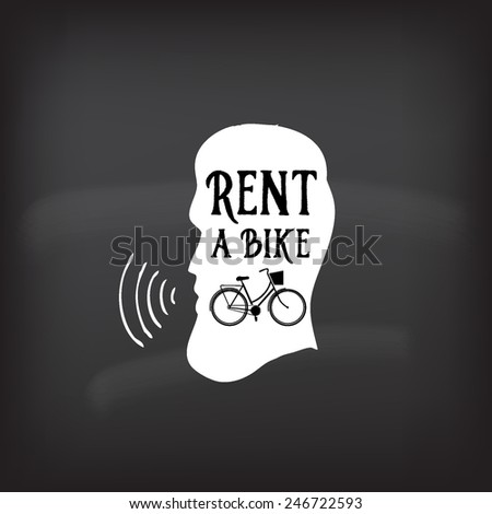 Bike rental, design concept. 