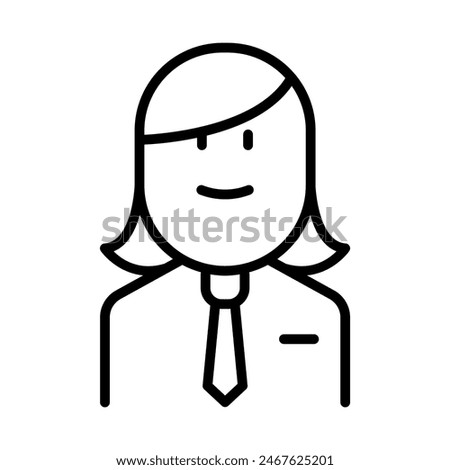 Student icon in thin line style Vector illustration graphic design
