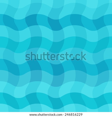 Wavy seamless abstract pattern background. Vector illustration. Sea waves.