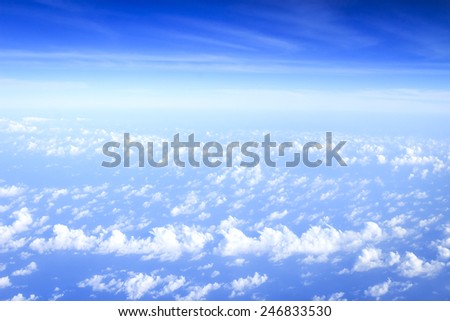 Abstract blue sky and white clouds background