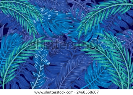 tropical and exotic plants background