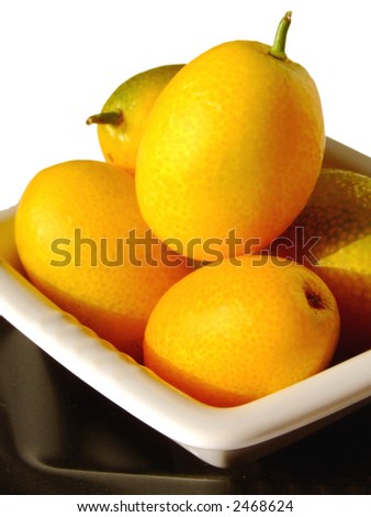 Close-up of ripe kumquats