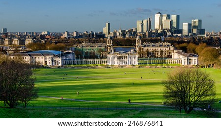 London, Panorama from Greenwich