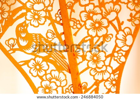 Chinese New Year carving paper/new year concept