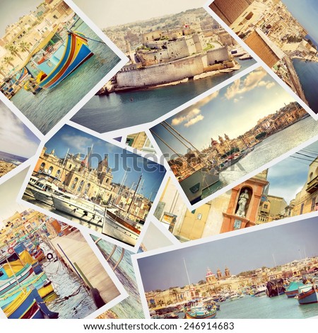 Instagram filter look from a collection photos of the Island Malta , Europe