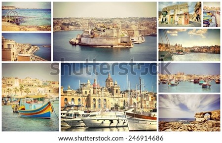 Instagram filter look from a collection photos of the Island Malta , Europe