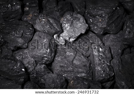 diamond, coal