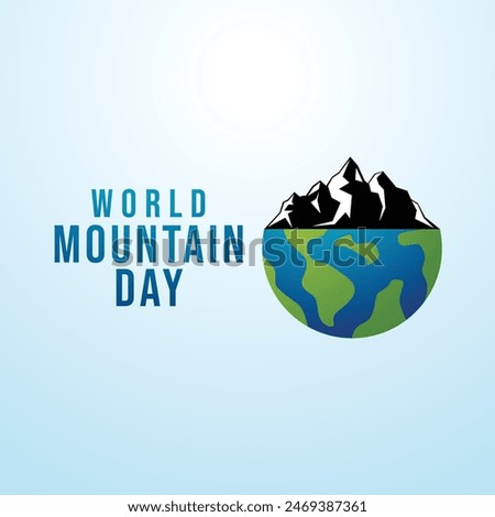 vector graphic of Mountain Day ideal for Mountain Day celebration.
