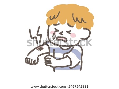  Clip art of boy with arm injury