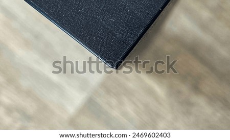 Square corners of a table that are not round or curved