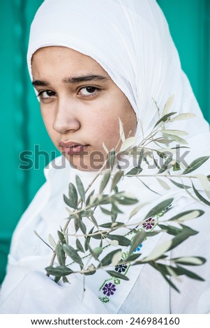 Arabic Muslim Middle Eastern girl