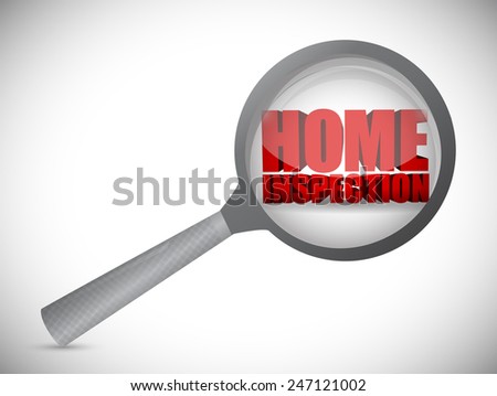 home inspection review concept illustration design over a white background