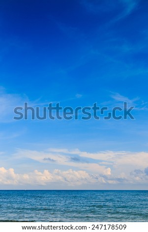 sea and blue-sky
