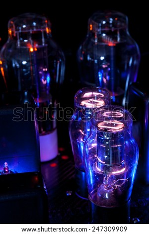Electronic Vacuum tube in a hi end amplifier : Power triode and gas diode stabilizer