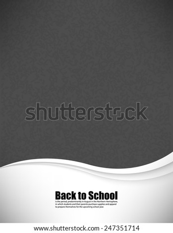 Empty realistic black board school in vector format