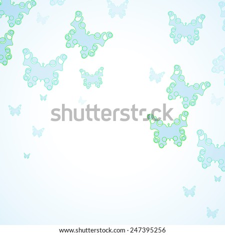 Abstract Butterfly background, futuristic art illustration 