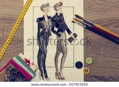 fashion design sketch 